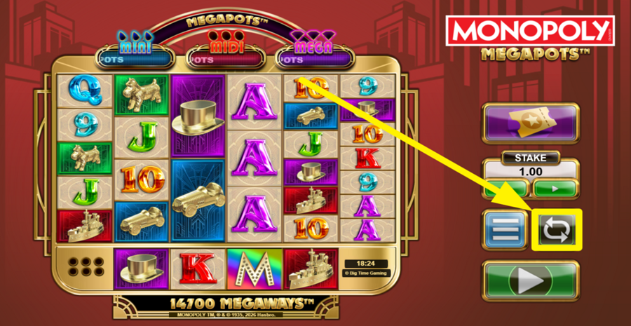 Monopoly Megapots Autoplay