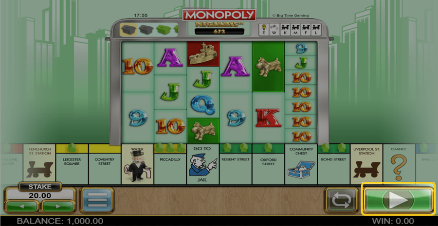 Monopoly Megaways Spin