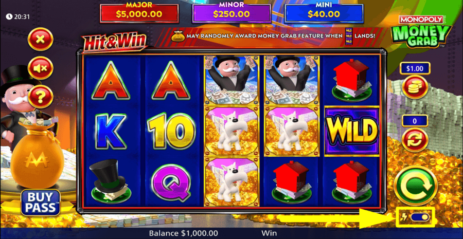 Monopoly Money Grab Turbo Mode