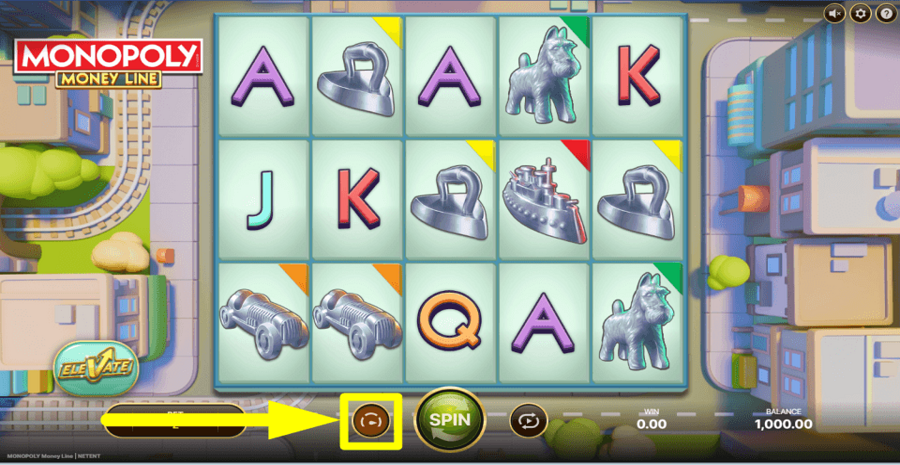 Monopoly Money Line Turbo Feature