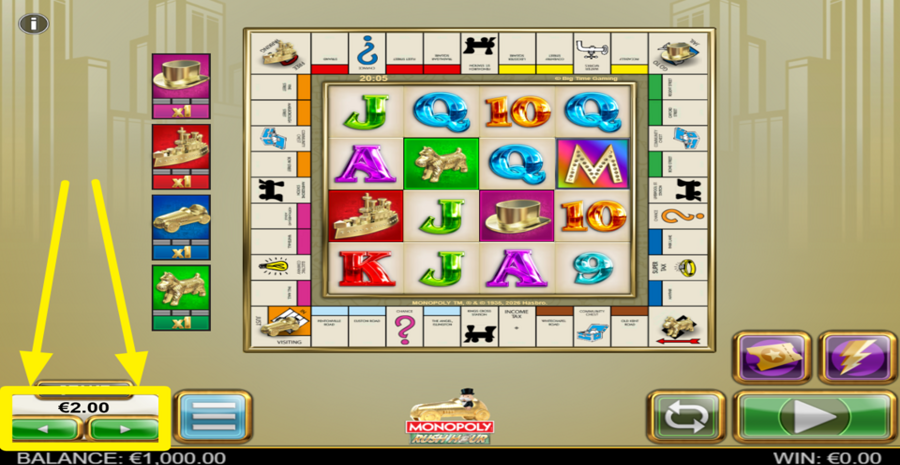 Monopoly Rush Hour Adjust Bet
