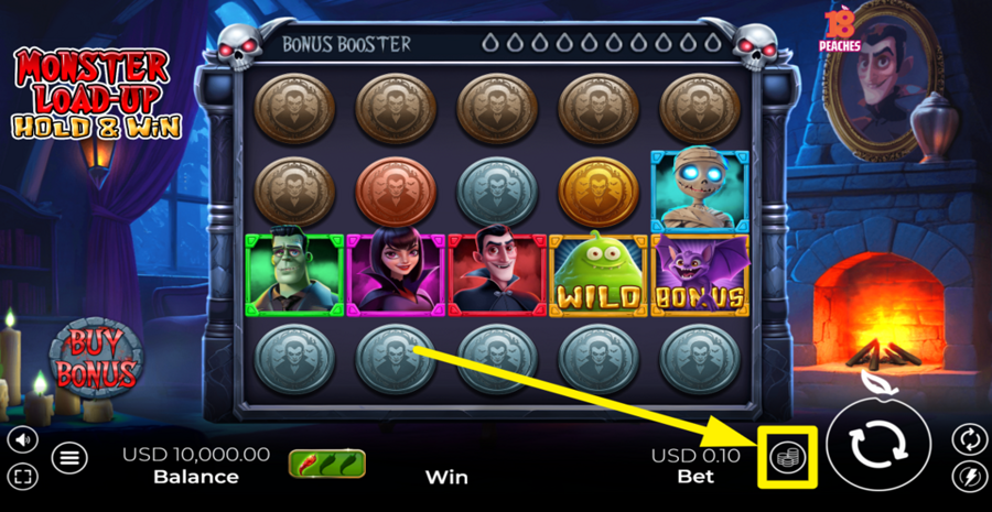 Monster Load Up Hold And Win Adjust Bet