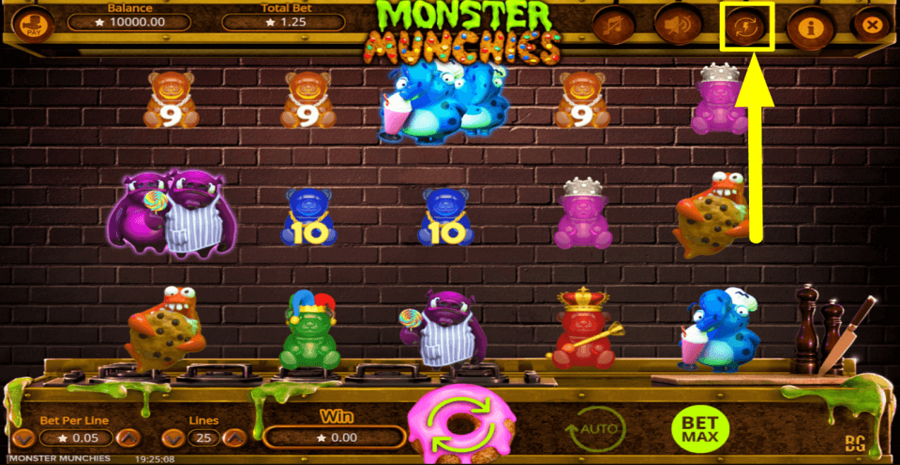Monster Munchies Quick Spin Feature
