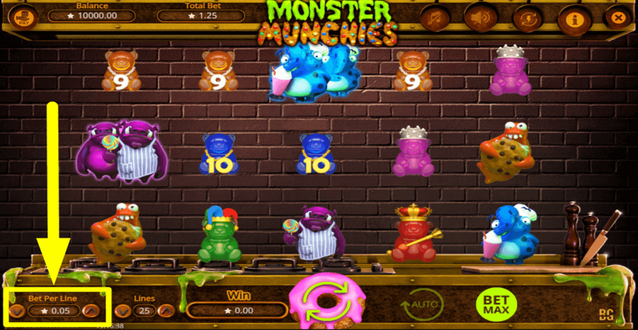Monster Munchies Total Bet