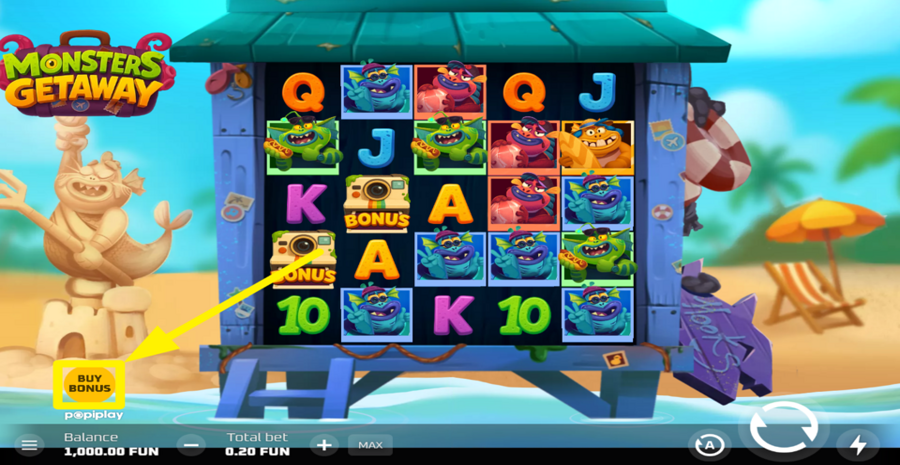 Monsters Getaway Buy Bonus