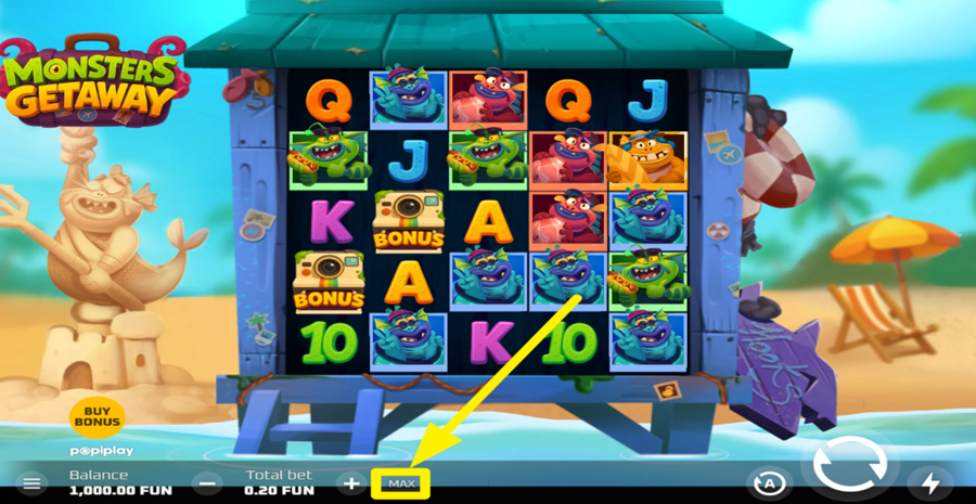 Monsters Getaway Max Bet