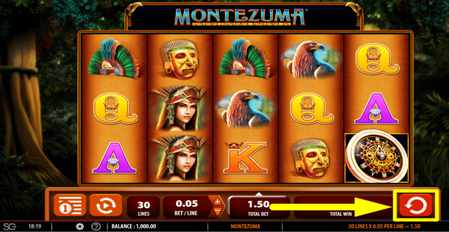 Montezuma Spin Button