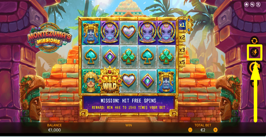 Montezumas Missions Turbo Feature