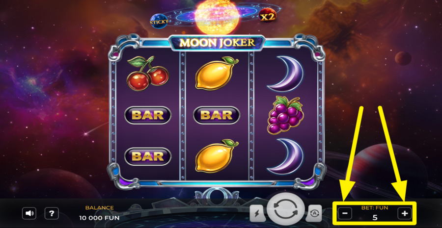 Moon Joker Adjust Bet