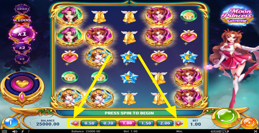 Moon Princess Extreme Adjust Bet