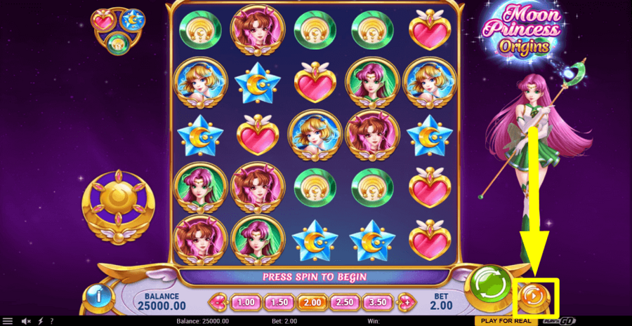 Moon Princess Origins Autoplay Feature