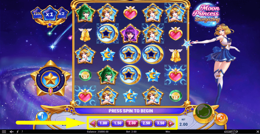 Moon Princess Stargazing Bet Value