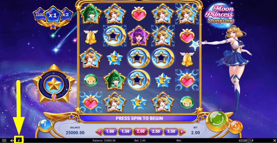 Moon Princess Stargazing Turbo Feature