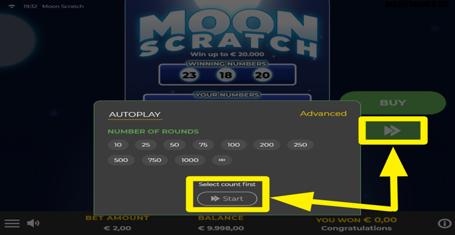 Moon Scratch Autoplay