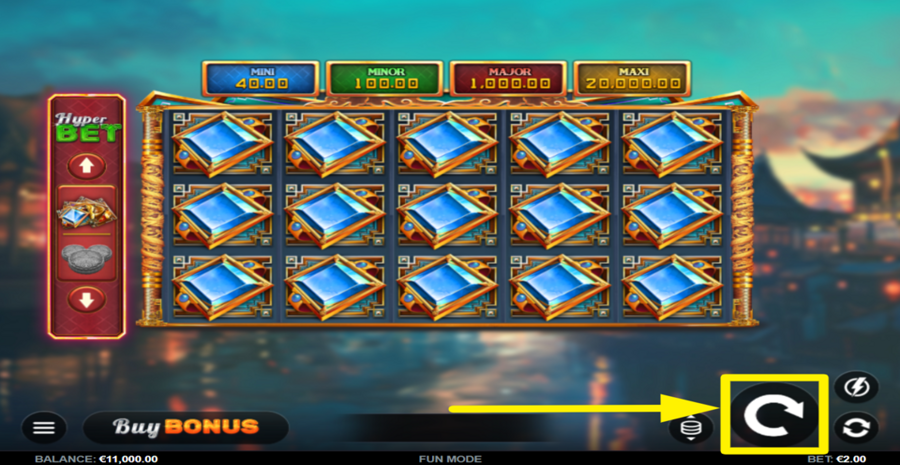 Mooncake Riches Hold And Win Spin Button