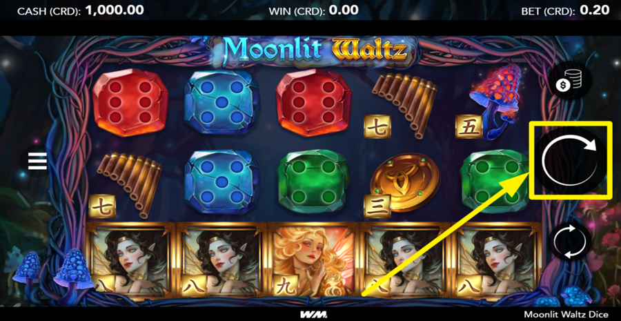 Moonlit Waltz Dice Spin