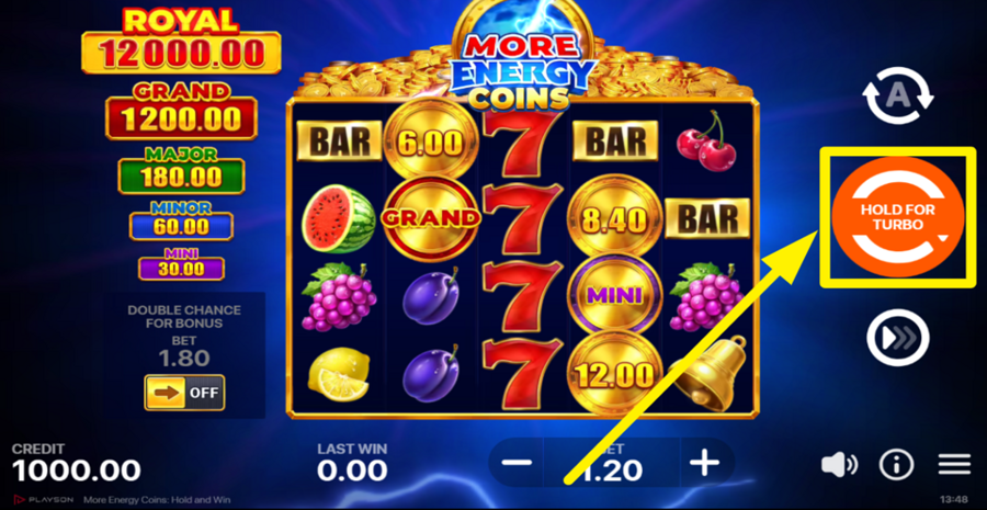 More Energy Coins Hold And Win Spin