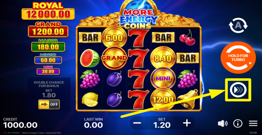 More Energy Coins Hold And Win Turbo