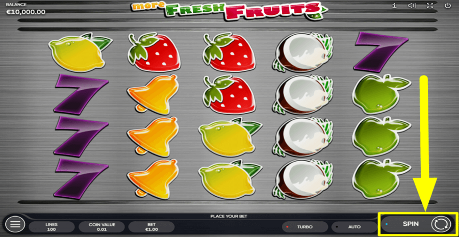 More Fresh Fruits Spin Button