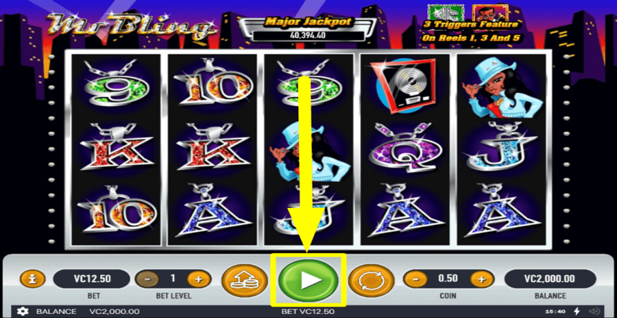 Mr Bling Play Button