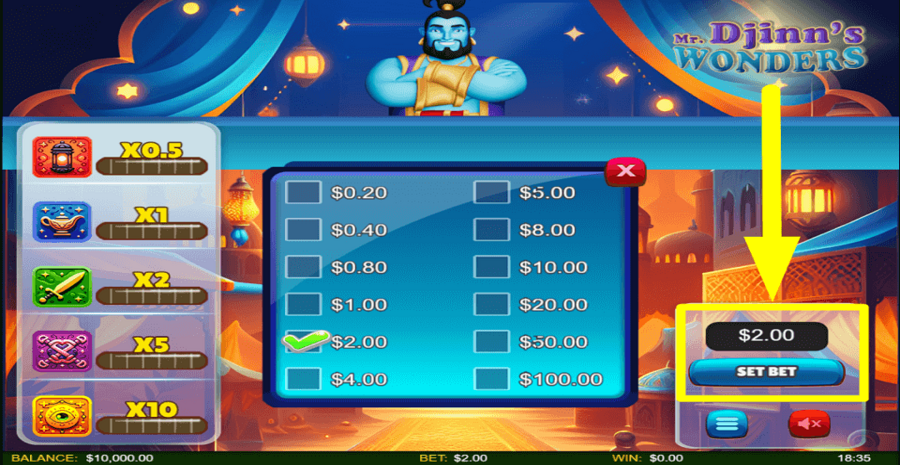 Mr Djinns Wonders Bet Value