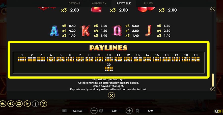 Mr Macau Paylines