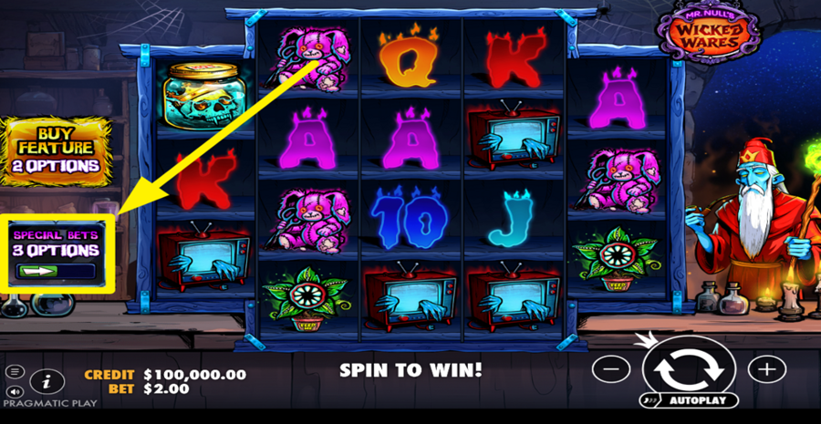 Mr Nulls Wicked Wares Special Bets