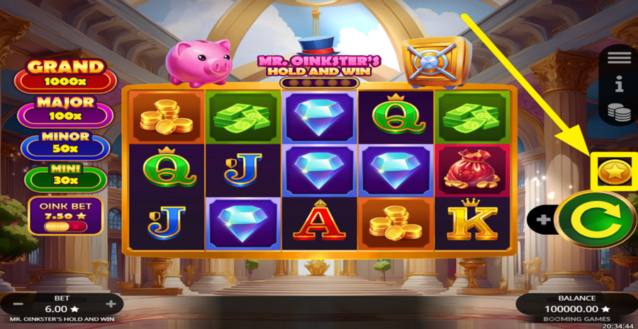 Mr Oinksters Hold And Win Buy Bonus