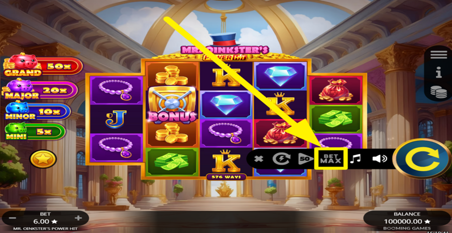 Mr Oinksters Power Hit Max Bet