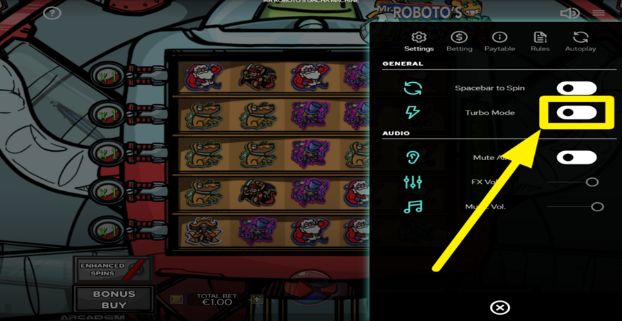Mr Robotos Gacha Machine Turbo Mode