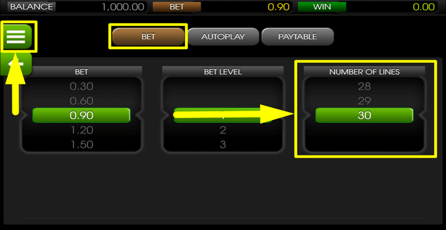 Mr Vegas Adjustable Paylines