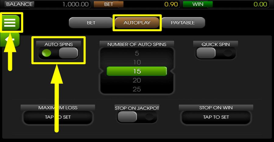 Mr Vegas Autoplay Feature