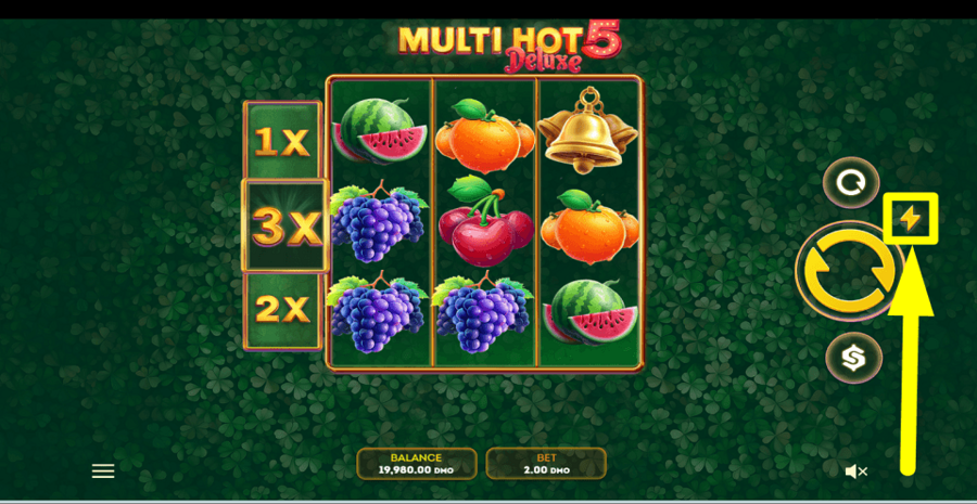 Multi Hot 5 Deluxe Turbo Feature