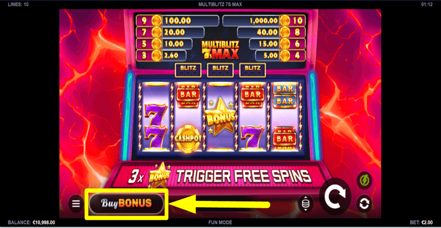 Multiblitz 7s Max Buy Feature