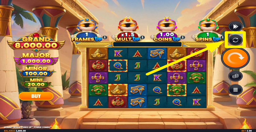 Mummy Mania Perks Up Power Combo Autoplay