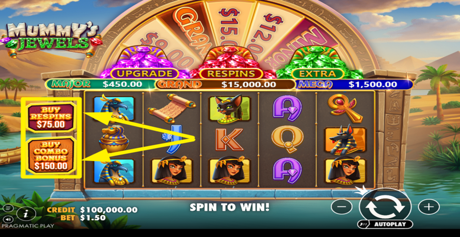 Mummys Jewels Buy Bonus