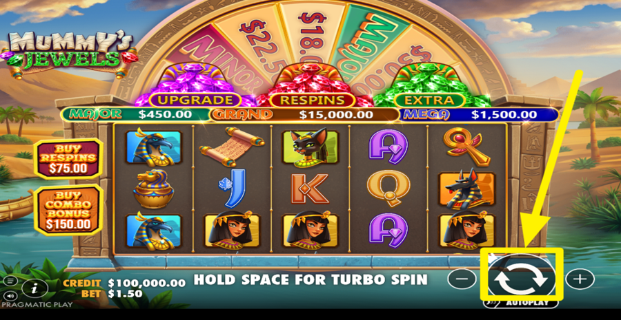 Mummys Jewels Spin