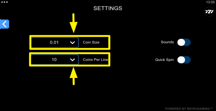 Munchkins Advanced Coin Settings