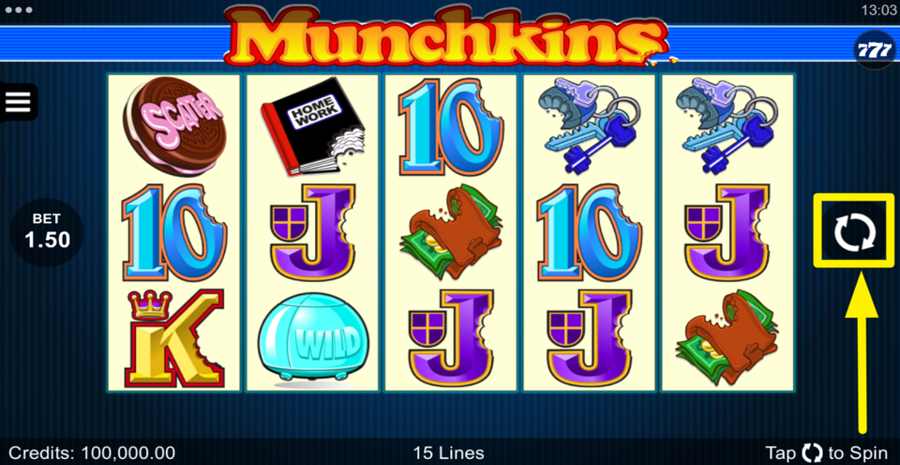 Munchkins Spin Button