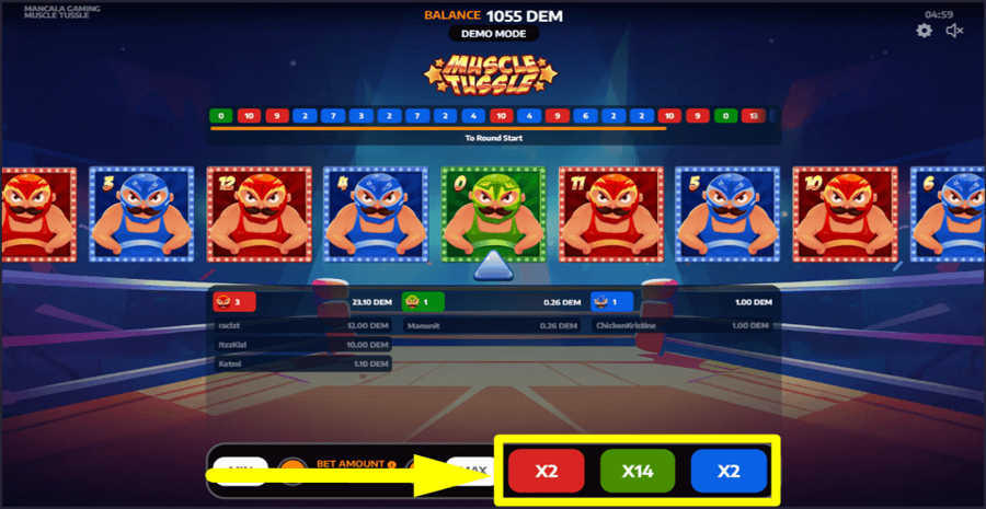 Muscle Tussle Multiplier Value