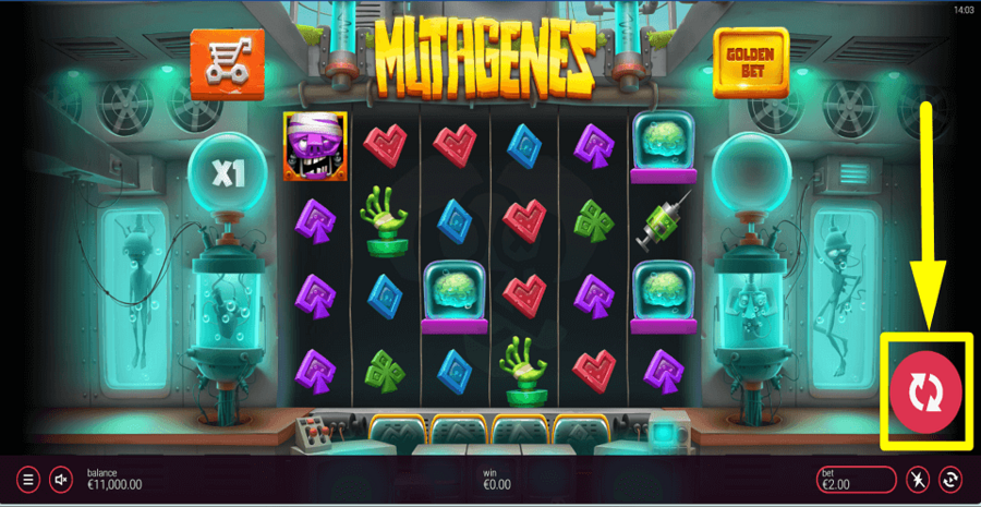 Mutagenes Spin Button