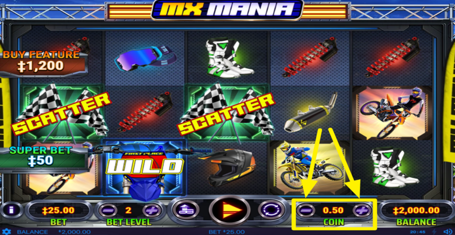 Mx Mania Adjust Coin Value