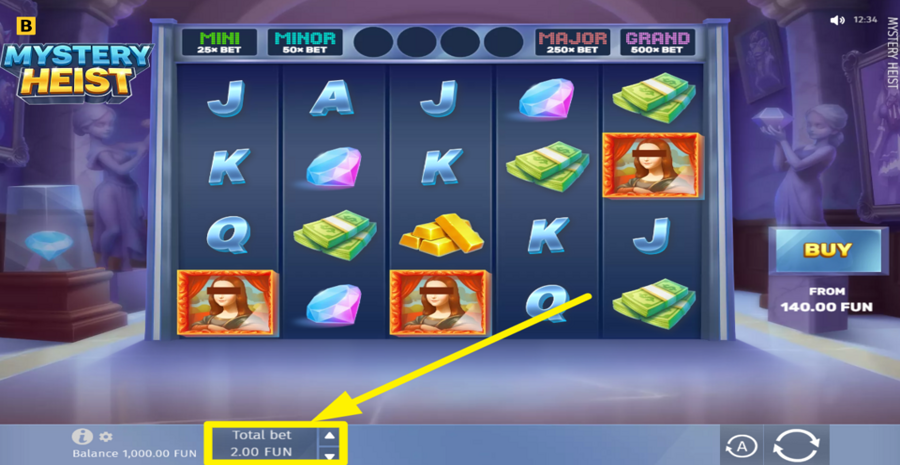 Mystery Heist Adjust Bet