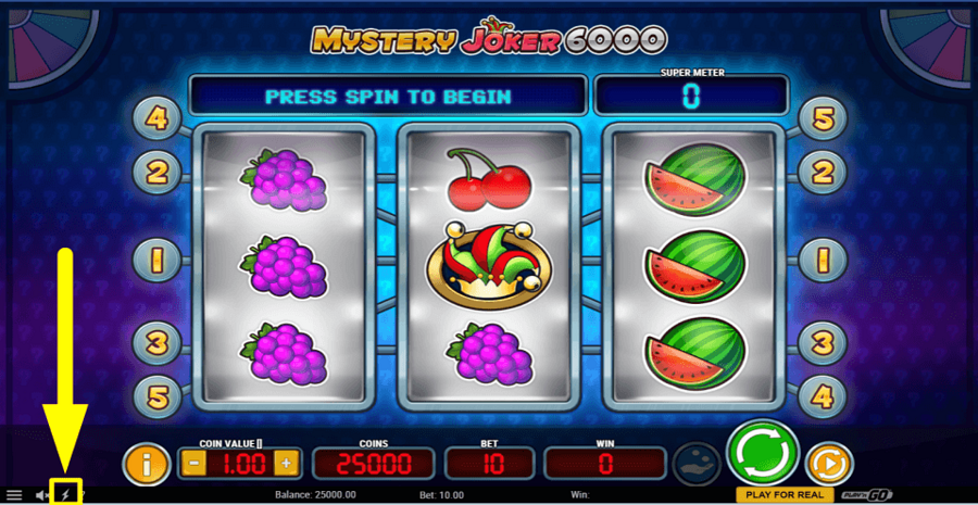 Mystery Joker 6000 Fast Play Feature