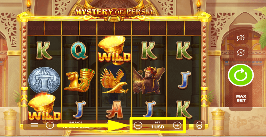 Mystery Of Persia Bet Value