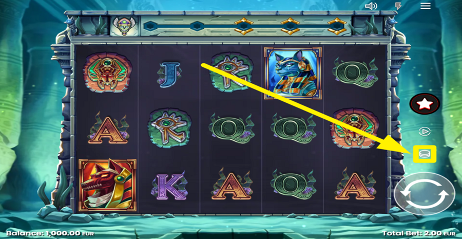 Mystery Of The Nile Adjust Bet