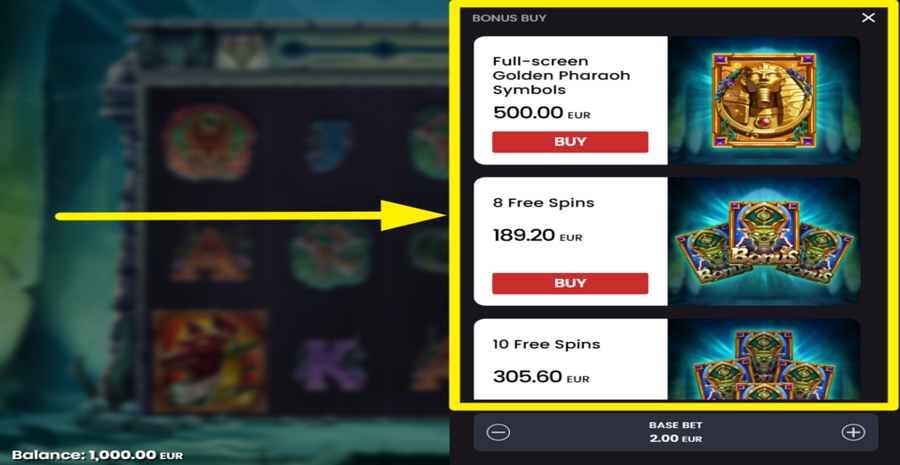 Mystery Of The Nile Bonus Buy