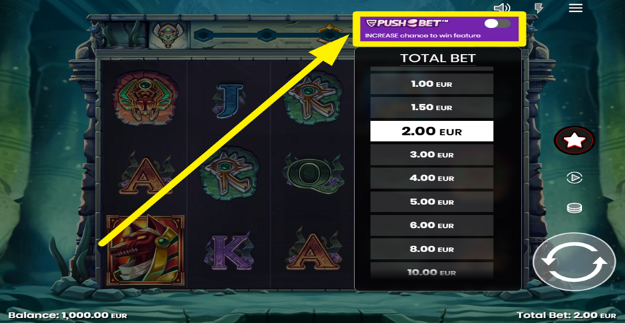 Mystery Of The Nile Push Bet