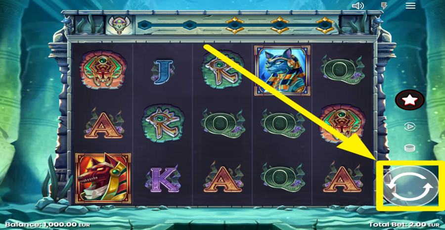 Mystery Of The Nile Spin Button