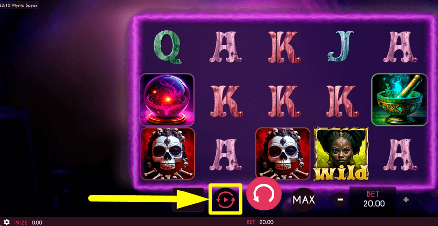 Mystic Bayou Autoplay Feature